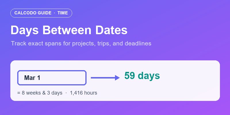 Time Management Hacks: Tracking the Exact Days Between Dates